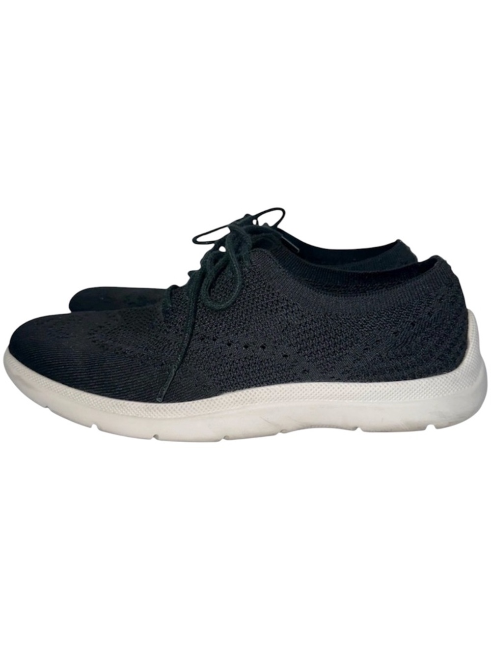 COACH Men’s Black Lightweight Knit Derby Runner Sneakers Laced Shoes- Size 8